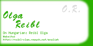 olga reibl business card